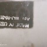 Plateau russe en tôle noire peinte à la main