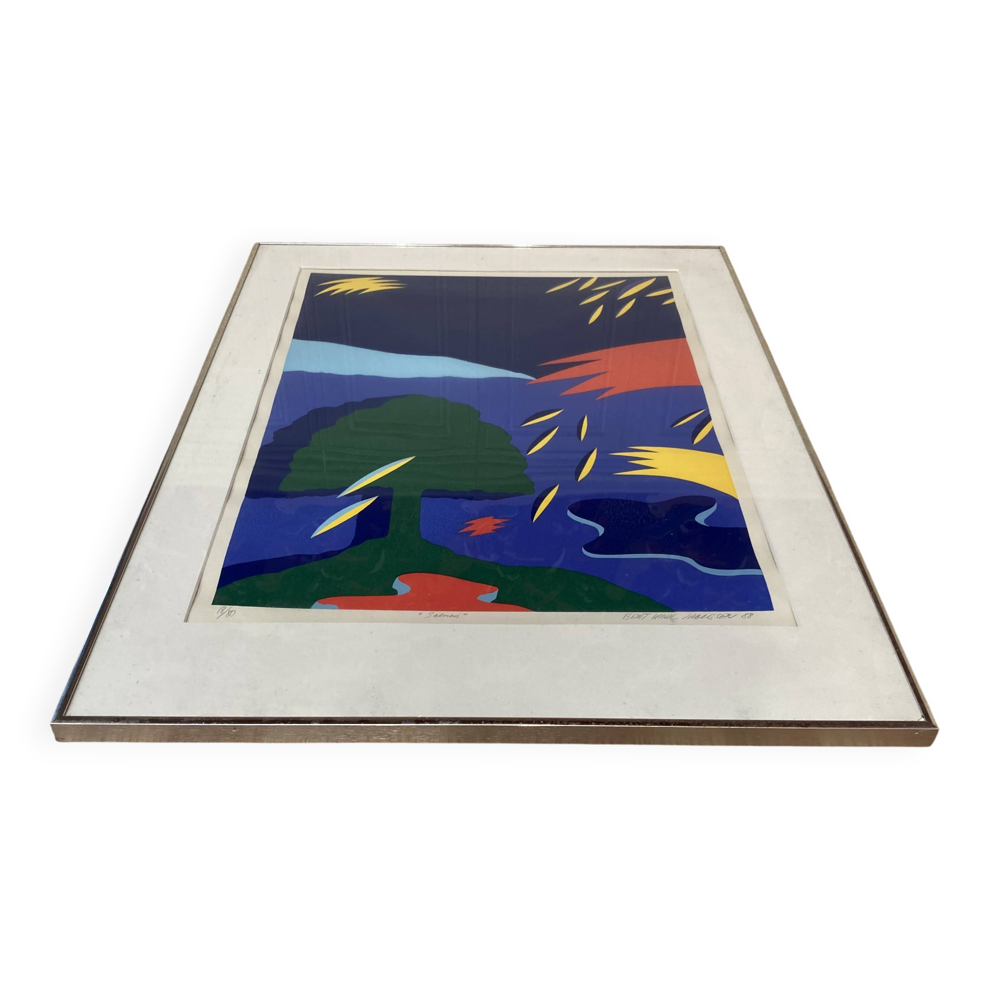 Lithograph 2 "BENT KARL JAKOBSEN".