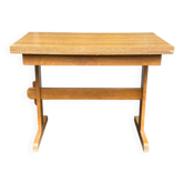 Scandinavian bistro table, extendable, in wood, 1970.