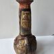 Kabyle Algerian pottery jar vase with polychrome geometric decorations