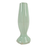 Art Deco Ceramic Pastel Green Vase by C. K., 1930s