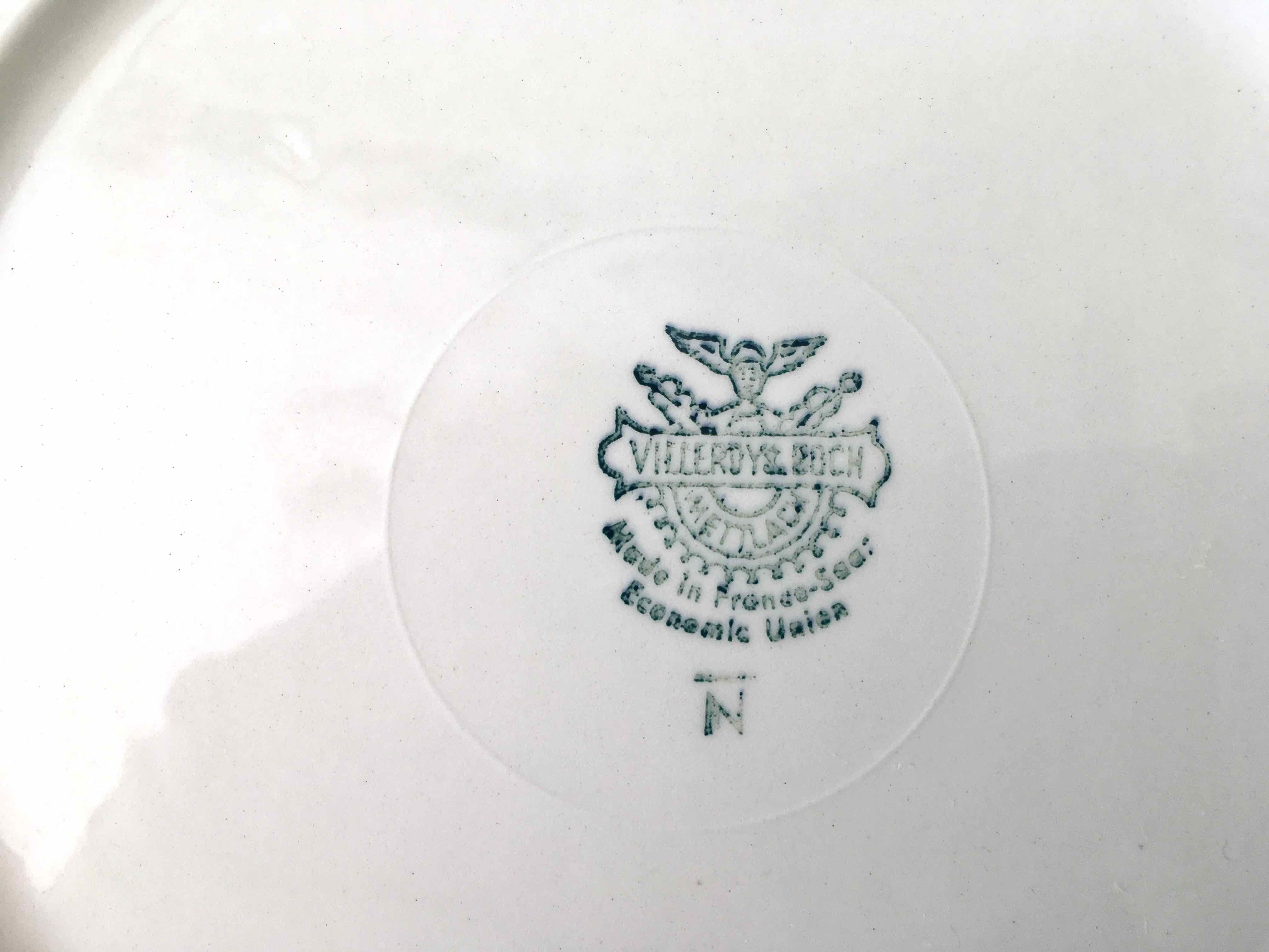 8 flat plates Villeroy and Boch 1950