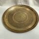 Moroccan tray in gilded brass dimension: height -2.5cm- diameter -35cm-