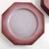 Set of 8 octagonal plates