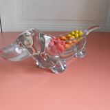 Dachshund crystal pocket tray Art Vannes