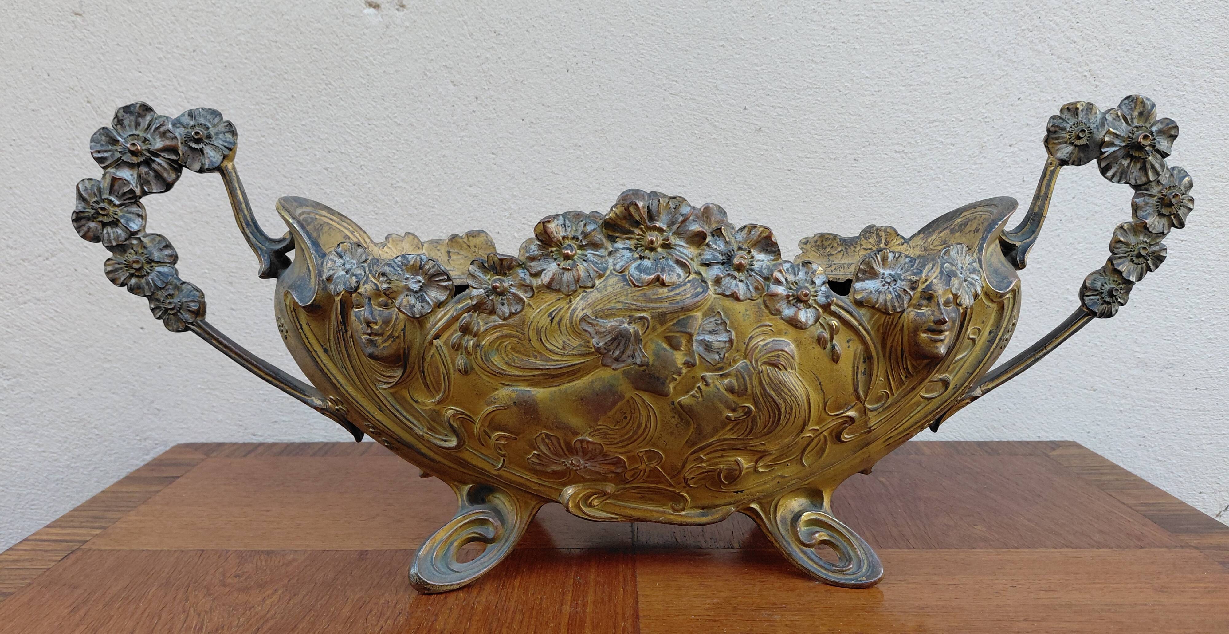 Art Nouveau Planter, Bonnefond Claude