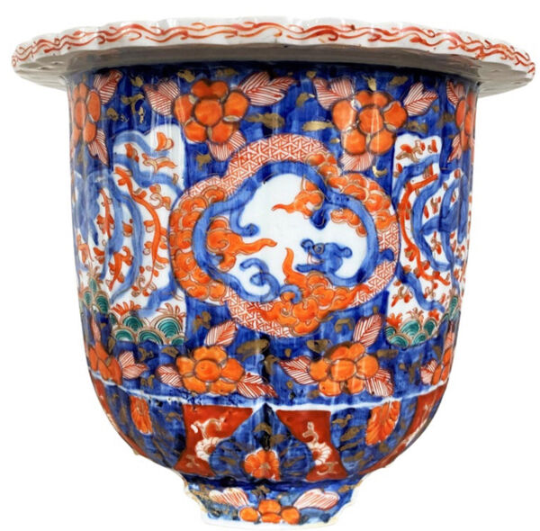 Pot de fleurs en porcelaine Imari 19ème siècle