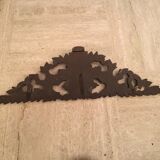 Former finely carved wooden pediment