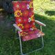 Vintage 70 "flower power" kettler folding long chair