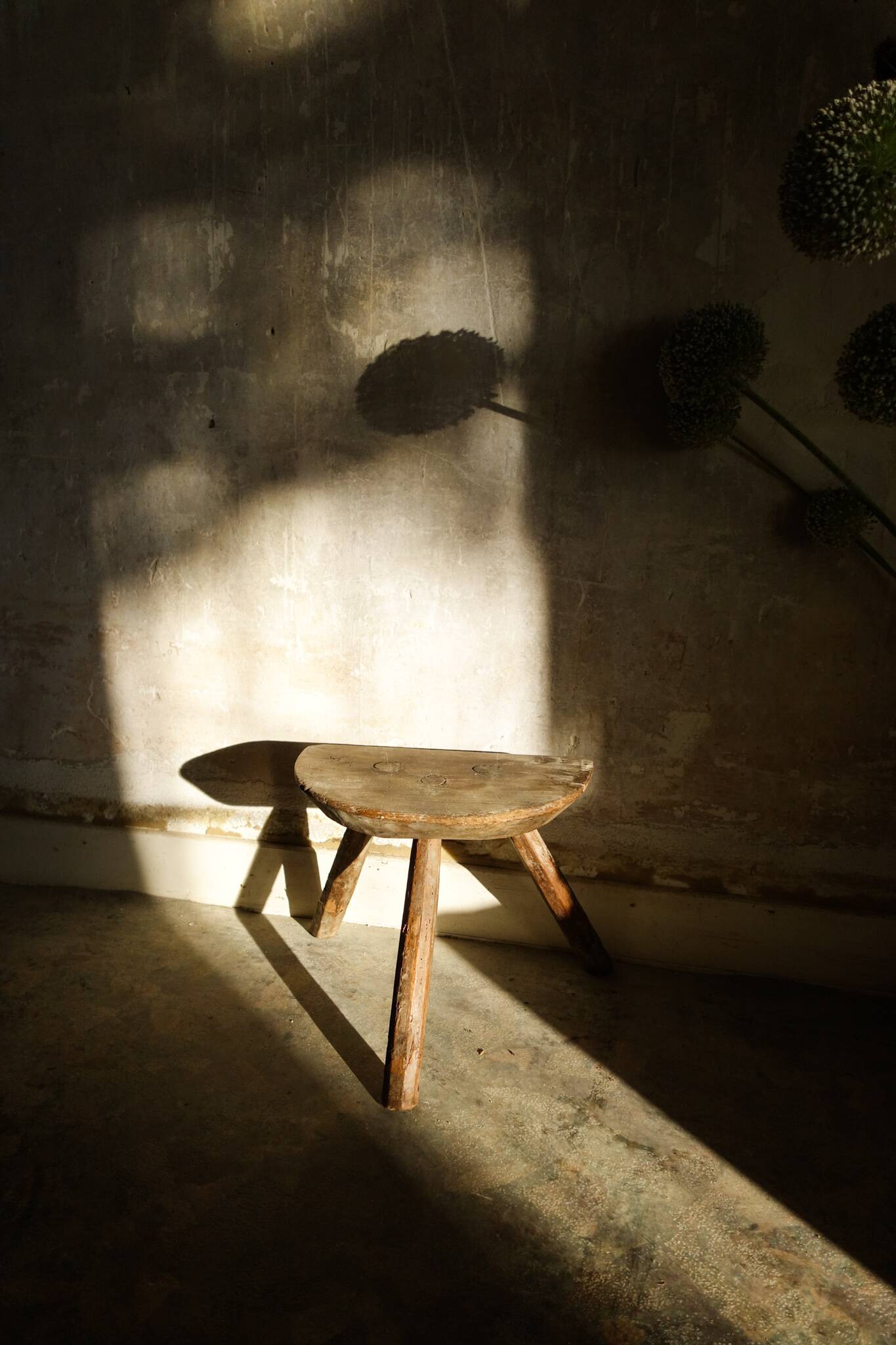 Antique wooden stool