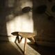 Antique wooden stool