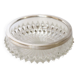 Silver rimmed glass empty pocket
