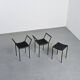 Set of three Millepunte stools by M. Peregalli and S. Calatroni, Italy.