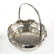 Art Nouveau fruit basket, silver, Kaiser, Germany, early 20th century
