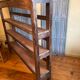 Baker's shelf, kitchen shelf, collection shelf from the early 19th century, oak.