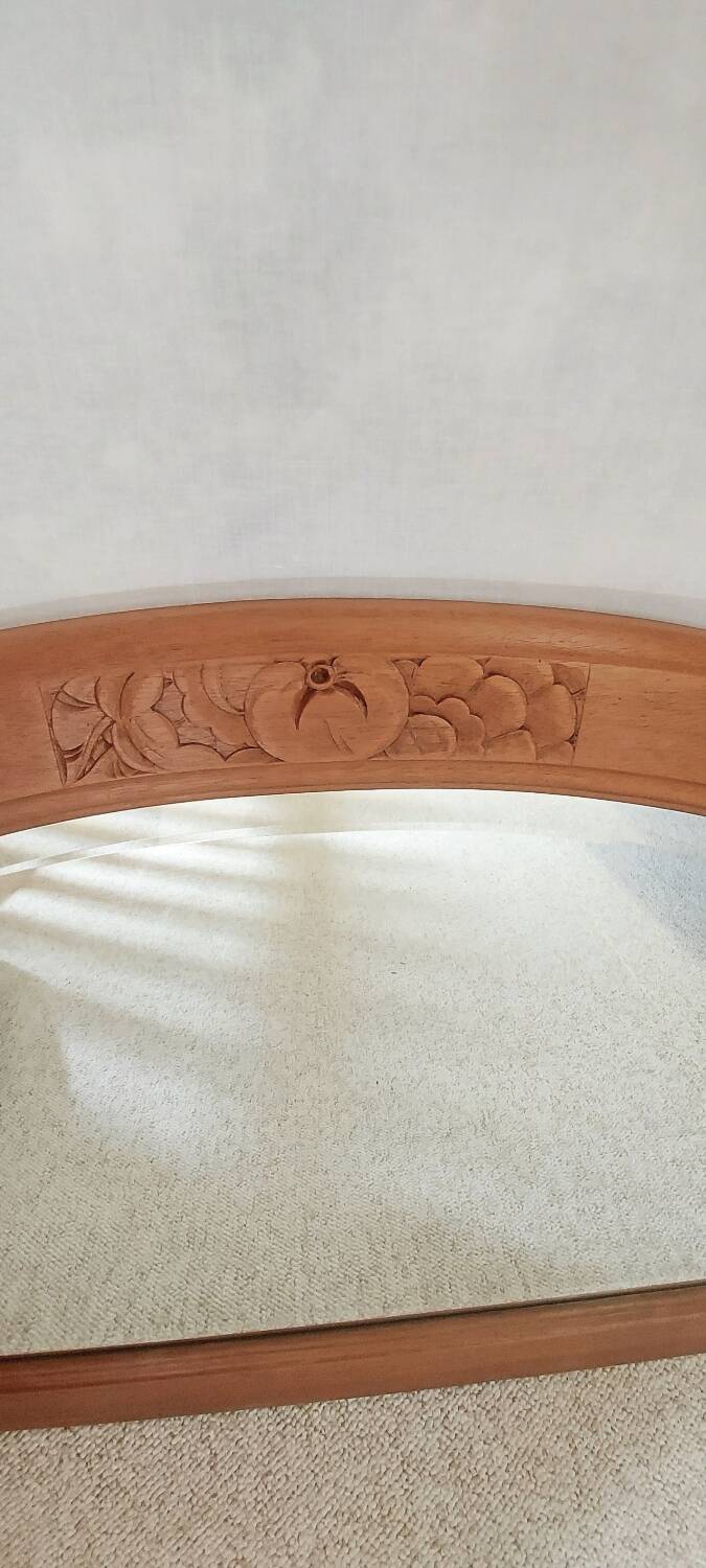 Art Deco half-moon mirror