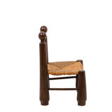 Pair of straw chairs, 1940s