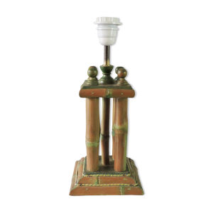 Pied de lampe vintage - rotin