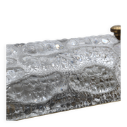 Glass wall lamp by Carl Fagerlund for Orrefors Sweden 1960s set of 2