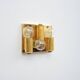 Set of 2x gilded wall lamps by Palwa, 1960s