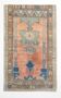 Salmon & Navy Blue Vintage Persian Rug, 131x218 Cm