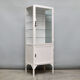 Vintage Iron and Glass Medicine Cabinet, 1940 s