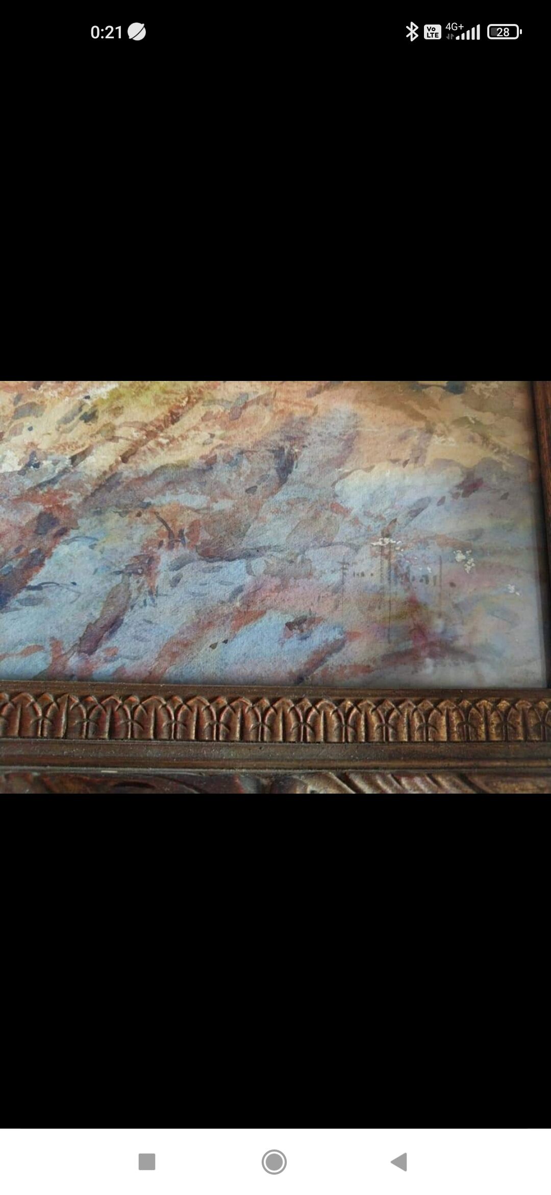 Watercolor painting of a view of Cap d'Ail by Émile Gauffriaud