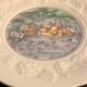 6 Gien cheese plates, Les Saveurs by Marie-Pierre Boitard