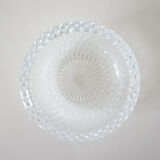 Chiseled glass ashtray