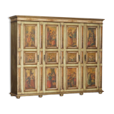 Vintage Italian oak wardrobe