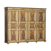 Vintage Italian oak wardrobe