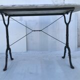 Table bistrot marbre ovale