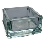 Vintage glass paved ashtray