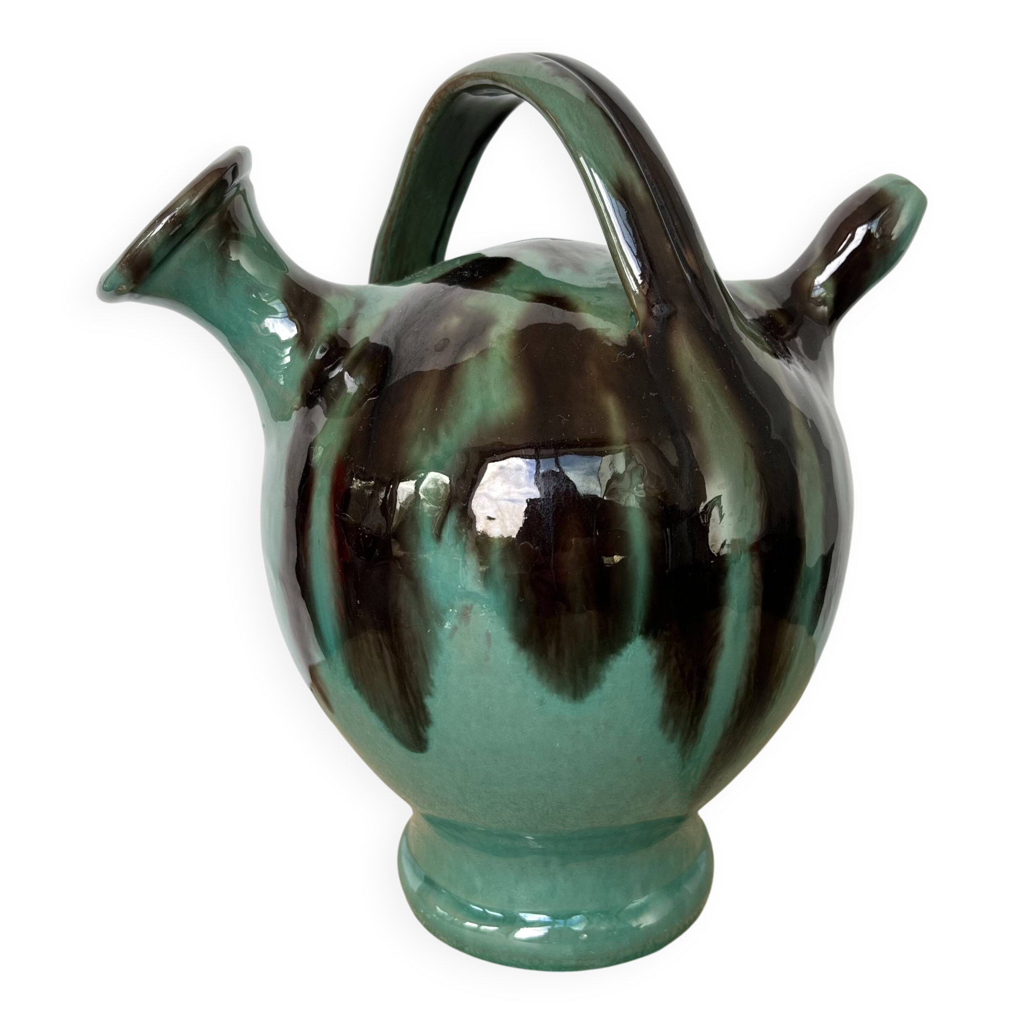 Cruche gargoulette vernissée