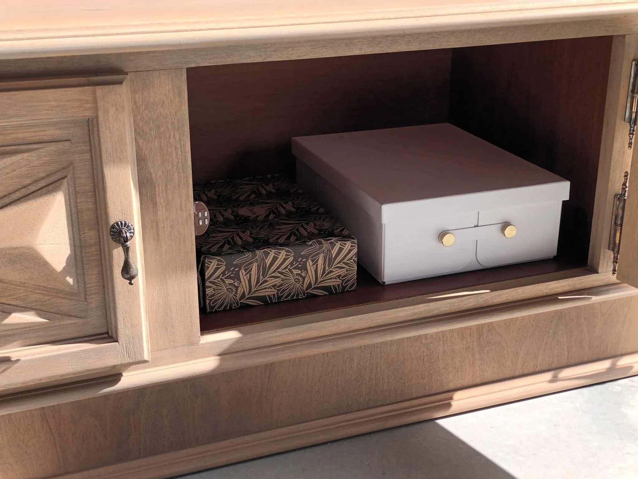 Large sideboard, TV stand, bench.