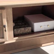 Large sideboard, TV stand, bench.