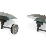 Pair of PH 4/3 Copper - Louis Poulsen Solid Copper outdoor wall lamp