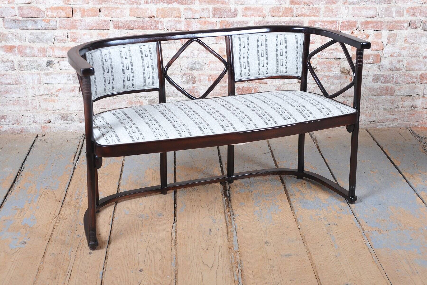 Art Nouveau Seating Set in Beech from J.F.M. Hoffmann, Austria, 1910s, Set of 3
