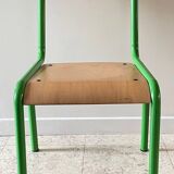 CHAISE d'Ecole pour KIDS Verte VINTAGE