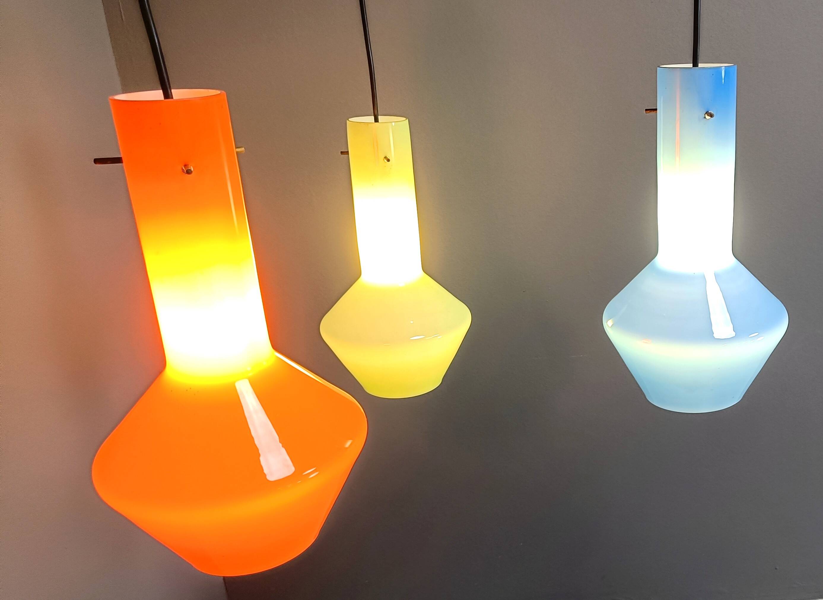 Vintage italian murano glass chandelier, 1960s