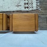 Bedside table, nightstand in Elm dlg Regain