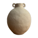 Vase en grès blanc chamotté
