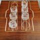 Vintage metal glass holder tray
