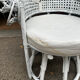 Emmanuelle armchair, peacock tail in rattan