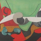 Original lithograph signed by Danièle PERRÉ (1924-2009) Abstract composition, 1961.