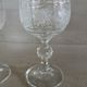 2 antique champagne flutes