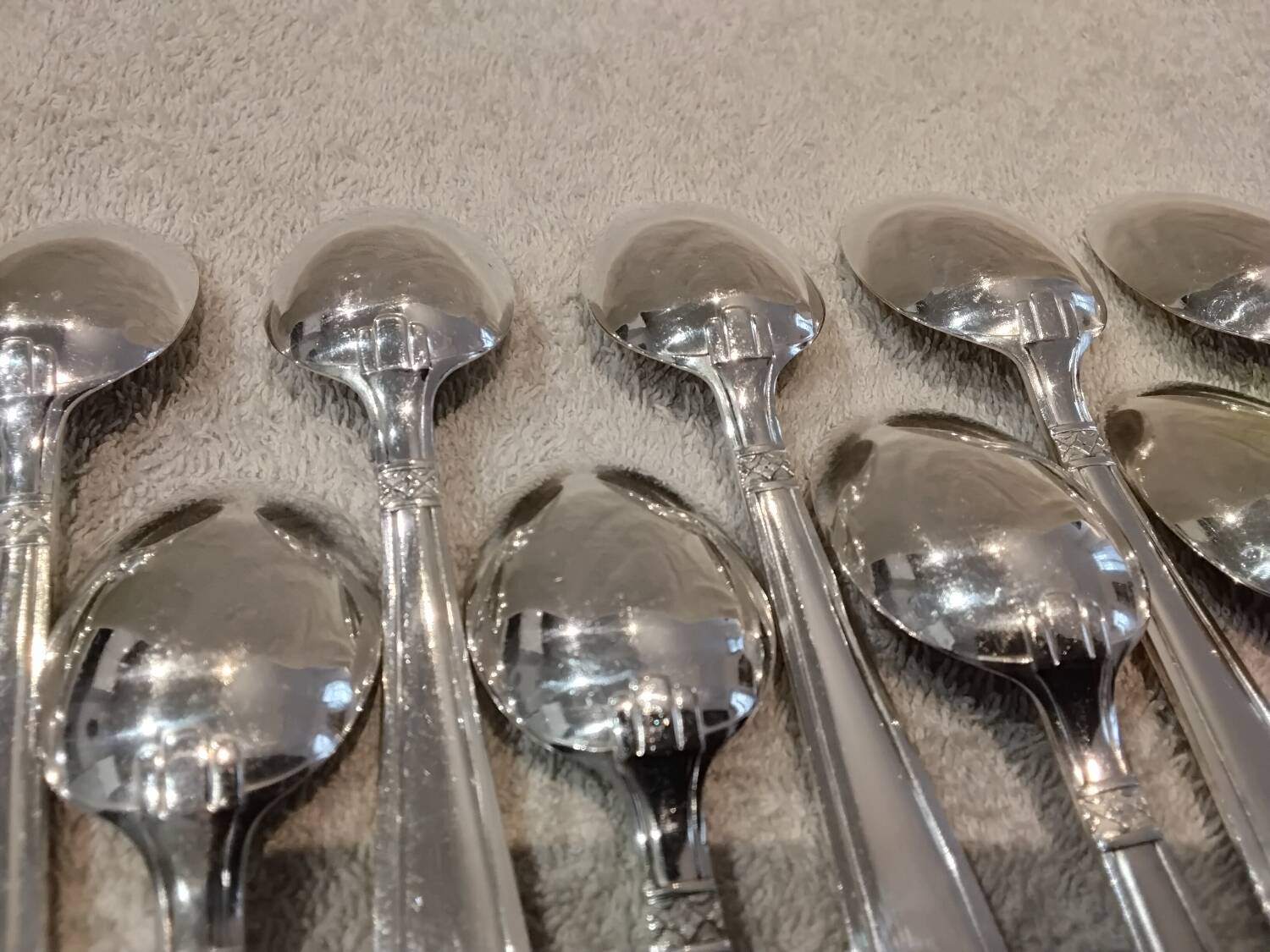 11 silver-plated metal coffee spoons Lemondial Grand Prix Monaco