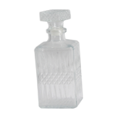 Old glass whiskey decanter