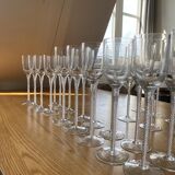 Lot of Murano crystal glasses