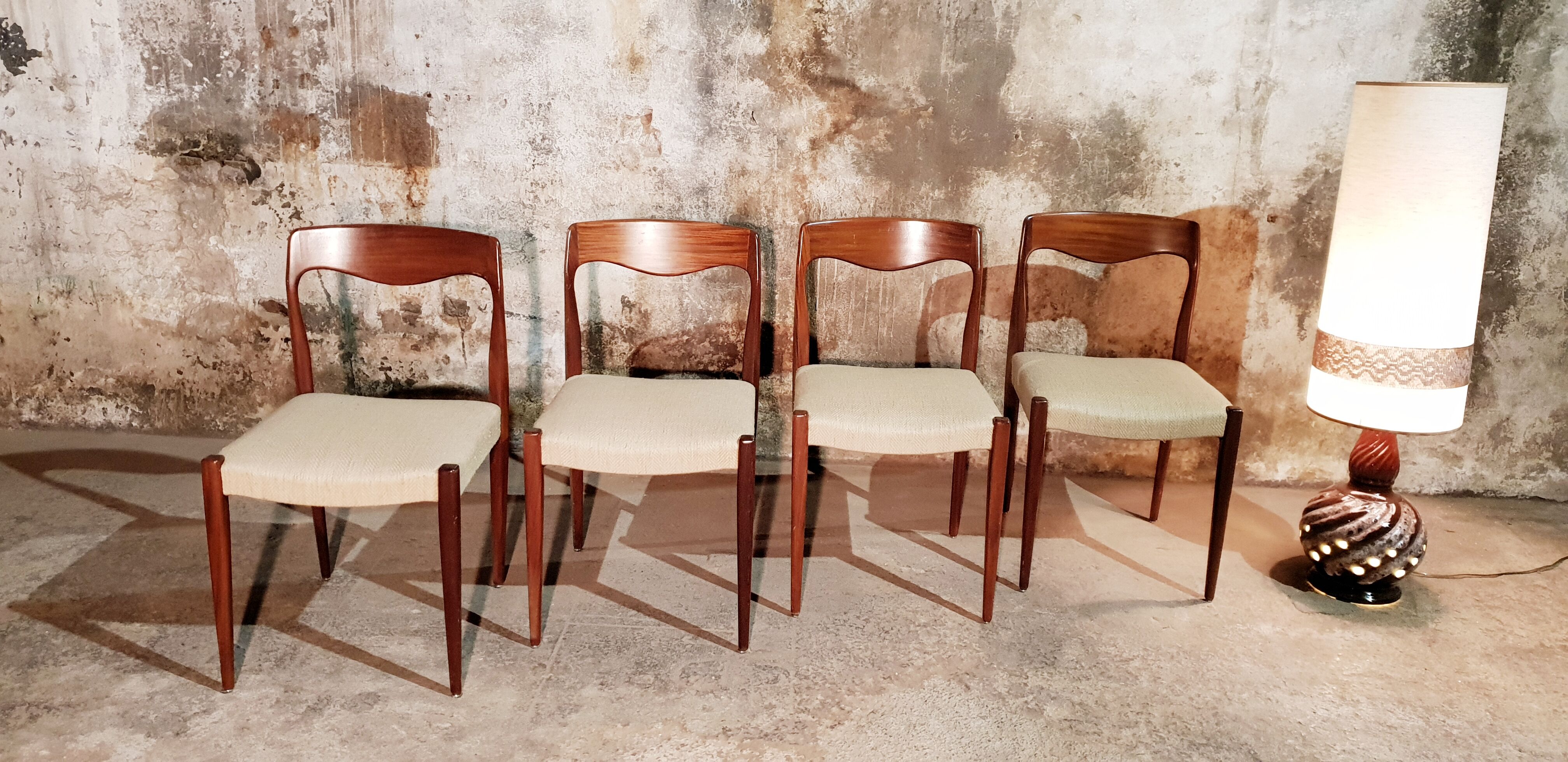 Set de 4 chaises scandinave vintage